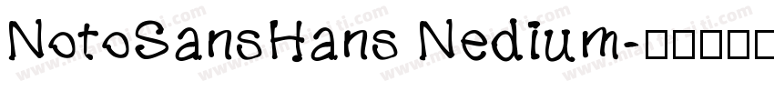 NotoSansHans Nedium字体转换